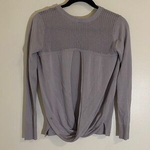 Lululemon Back to Balance Long Sleeve Sweater Light Purple